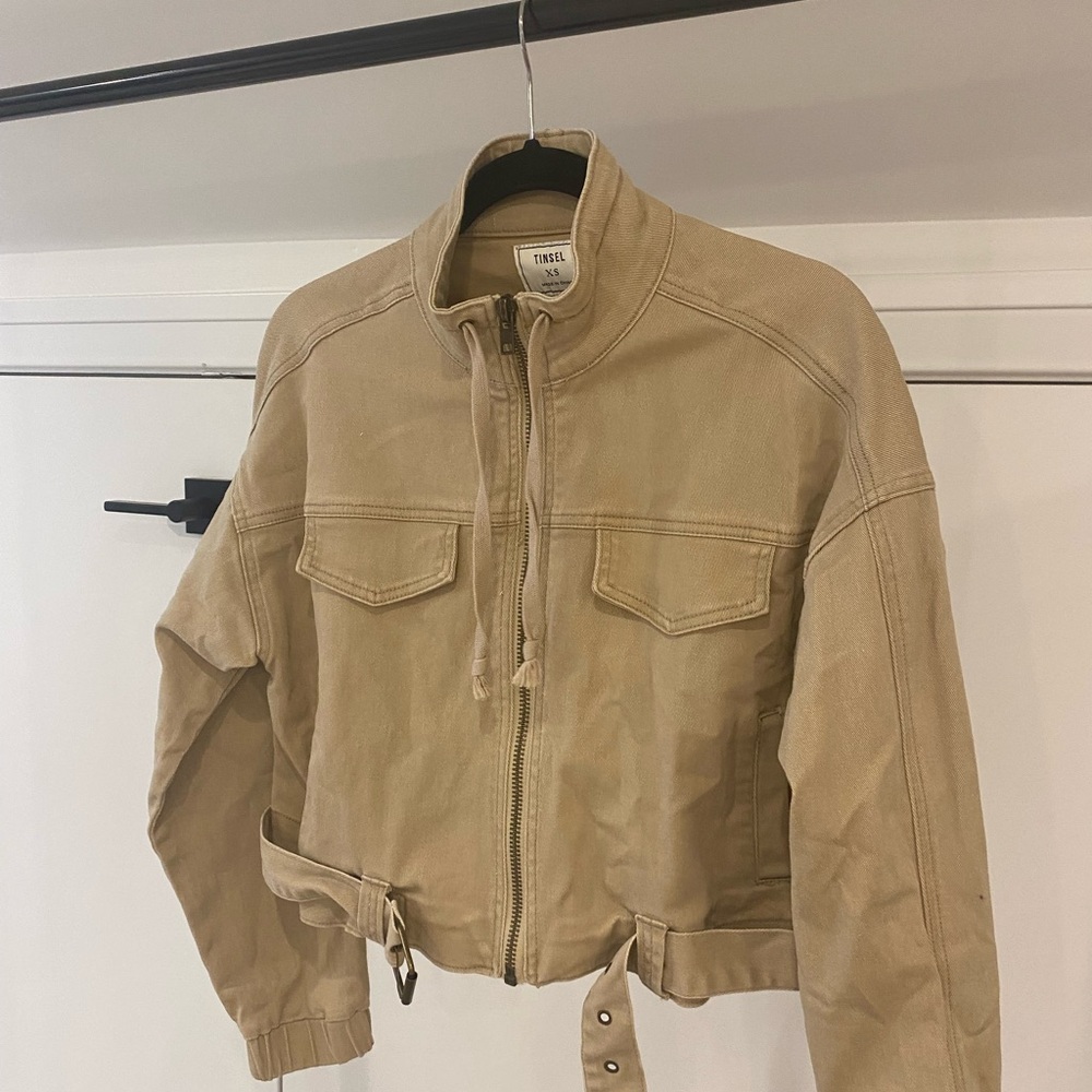 Cargo cropped jacket